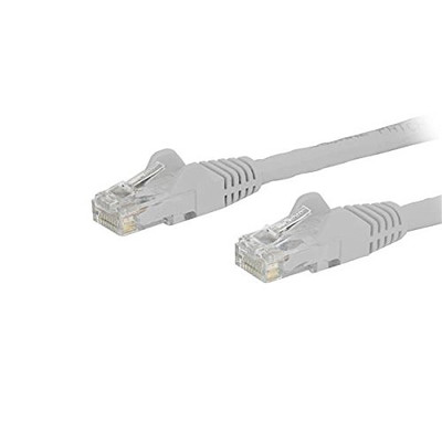 STARTECH.COM N6PATCH12WH 12FT WHITE CAT6 ETHERNET CABLE DELIVERS MULTI GIGABIT 1/2.5/5GBPS & 10GBPS UP TO