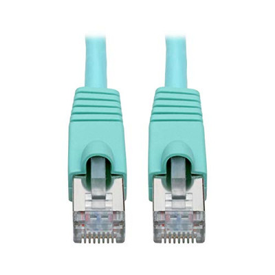 TRIPP LITE N262-035-AQ CAT6A 10G-CERTIFIED SNAGLESS SHIELDED STP NETWORK PATCH CABLE (RJ45 M/M), POE, A
