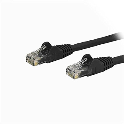 STARTECH.COM N6PATCH9BK 9FT BLACK CAT6 ETHERNET CABLE DELIVERS MULTI GIGABIT 1/2.5/5GBPS & 10GBPS UP TO