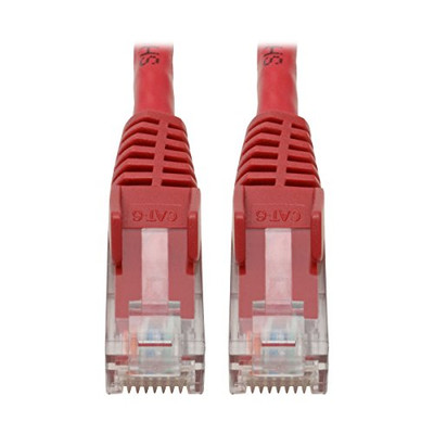 TRIPP LITE N201-06N-RD CAT6 GBE SNAGLESS MOLDED PATCH CABLE UTP RED RJ45 M/M 6IN