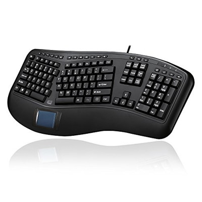 ADESSO AKB-450UB ADESSO TRU-FORM ERGONOMIC USB TOUCHPAD KEYBOARD, WITH  SPLIT KEY ZONES AND GENTL
