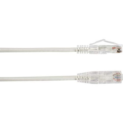 BLACK BOX C6APC28-WH-05 SLIM-NET CAT6A 28-AWG 500-MHZ STRANDED ETHERNET PATCH CABLE - UNSHIELDED, PVC, S