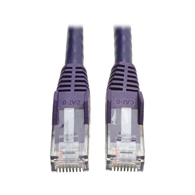 TRIPP LITE N201-050-PU CAT6 GIGABIT SNAGLESS MOLDED PATCH CABLE (RJ45 M/M) - PURPLE, 50-FT.