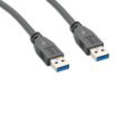ENET SOLUTIONS, INC. USB3.0MA2-6F ENET USB 3.0 A MALE TO 3.0 A MALE 6FT BLACK CABLE