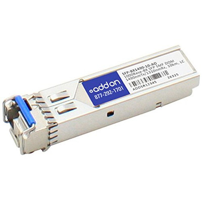 ADD-ON SFP-BX1490-10-AO ADDON ZYXEL SFP-BX1490-10 COMPATIBLE 1000BASE-BX SFP TRANSCEIVER (SMF, 1490NMTX/