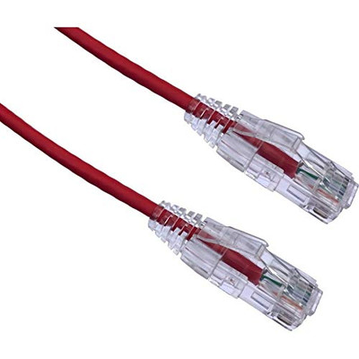 AXIOM C6BFSB-R12-AX AXIOM 12FT CAT6 BENDNFLEX ULTRA-THIN SNAGLESS PATCH CABLE 550MHZ (RED)