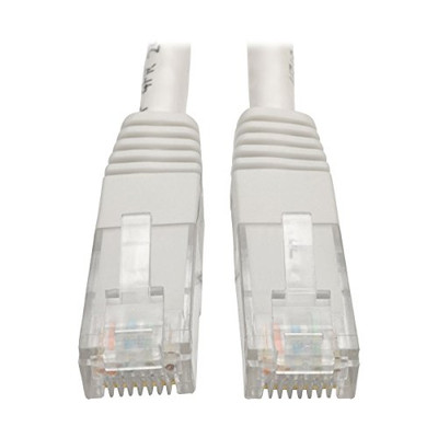 TRIPP LITE N200-100-WH CAT6 GIGABIT MOLDED PATCH CABLE (RJ45 M/M), WHITE, 100 FT.