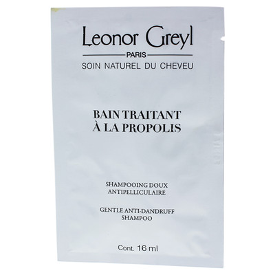Leonor Greyl I0086602 Bain Traitant a la Propolis Shampoo This gentle formula addresses dandruff and scalp sensitivity, bringing instant results. Bain Traitant a la Propolis Shampoo has gentle antiseptic properties to helps to prevent further
