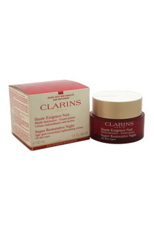 CLARINS 34176 New super restorative night wear delivers intensive replenishment to skin weakened by hormonal changes linked to the aging process. Exclusive organic harungana extract, the healing tree from madagascar, replenishes the skin at every