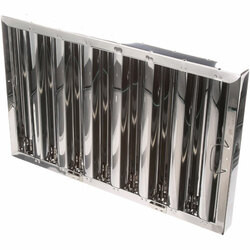 HOOD FILTER; TYPE6; S/S;; 16X25 W/ BTM BRACKET
