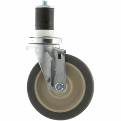 SWIVEL STEM CASTER;5 W  1-5/8 OD TUBING
