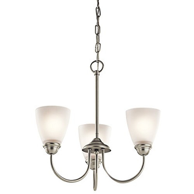 KICHLER 43637NI  Three Light Mini Chandelier