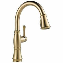 Delta 9197-CZ-PR-DST Delta Cassidy Single Handle Pulldown Kitchen Faucet - Lumicoat Champagne Bronze