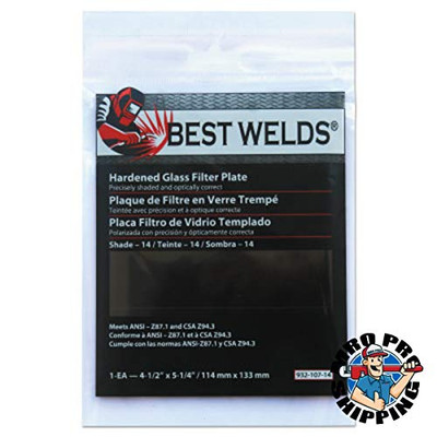 BEST WELDS 901-932-107-14 BW-4-1/2X5-1/4 #14 GLASSFILTER PLATE