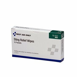 FIRST AID ONLY 579-19-002 STING RELIEF WIPES REFILL