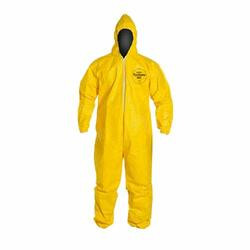 DUPONT 251-QC127S-XL TYCHEM QC COVERALL YELLOW ZIP FT SG HD ELA WRIST