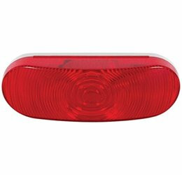 OPTRONICS158-ST70RBP 6 OVAL RED TAILLIGHT SINGLE