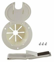 VALTERRA800-A102137VP MED ROUND WHT CABLE HATCH