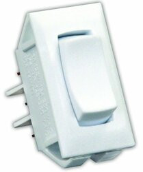 JR PRODUCTS342-13435 SPDT ON/OFF/ON SW POLAR WHITE
