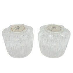 DURA FAUCET621-DFRKA CRYSTAL ACRYLIC KNOBS HOT/COLD