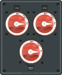 BLUE SEA SYSTEMS661-8280 PANEL DC PARALLEL 3 SWITCHES