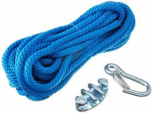 PANTHER781-757000 ANCHOR ROPE 50 W/CLEAT & HOOK