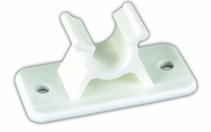 JR PRODUCTS342-10394PW C-CLIP SOCKET-PLASTIC WHT 2PK