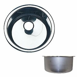 SCANDVIK390-10241 SINK ROUND 11.5X7 POLISH
