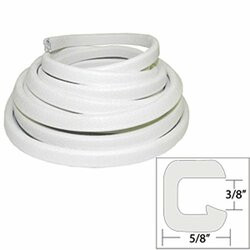 TACO METALS236-V301312W251 FLEX TRIM WHITE 3/8  X 25