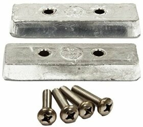 B & S ANODES377-BSMBTKIT TRIM TAB KIT 2 ANODES & BOLTS