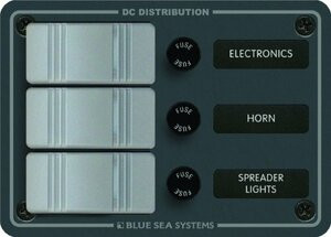BLUE SEA SYSTEMS661-8054 PANEL DC 3 POSITION WATERPROO