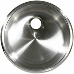 SCANDVIK390-10242 SINK ROUND 115/8X5 BRUSHED