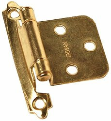 RV DESIGNER350-H237 HINGE-SELF CLOSING BRASS 2/PK
