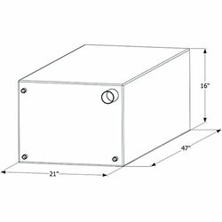 ICON TECHNOLOGIES398-12720 FRESH WATER TANK 47X16X21 63G