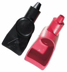 ANCOR639-260350 BAT TERM BOOT #4-2 BLK/RED 2PK