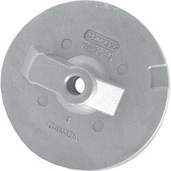 MARTYR ANODES194-CM762145A MERC AL TRIM TAB FLAT GEN II