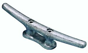 DOCK EDGE686-2810F DOCK CLEAT 10IN GALVANIZED