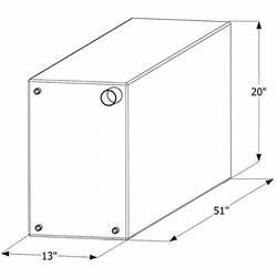 ICON TECHNOLOGIES398-12716 FRESH WATER TANK 51X20X13 54G