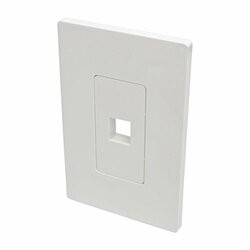 Tripp Lite N080101 Single-Gang 1-Port Wall Plate Keystone Cat5/6 USB HDMI Dport RCA