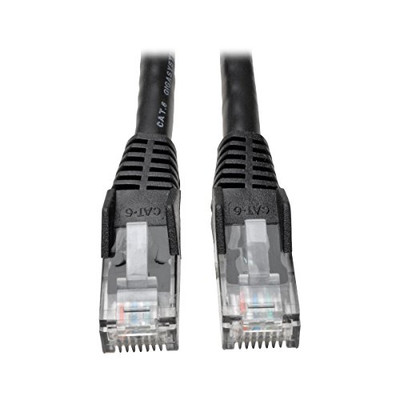 Tripp Lite N201-006-BK Cat6 Gigabit Snagless Molded Patch Cable (RJ45 M/M) - Black, 6-ft.()