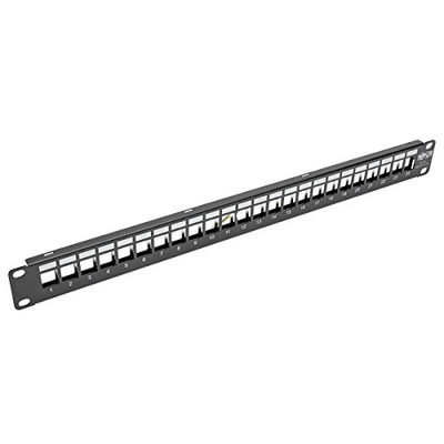 Tripp Lite N062-024-KJ-SH 1U Patch Panel Rackmount 24Port RJ45 Ethernet USB HDMI Cat5 Cat6 N062024KJSH