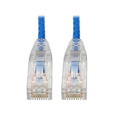 Tripp Lite N201-S6N-BL Cat6 Gigabit Snagless Molded Slim UTP Patch Cable (RJ45 M/M) Blue 6in. N201S6NBL