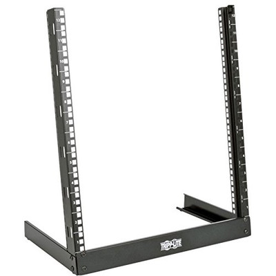 Tripp Lite SR2POST12 12U 2-Post Open Frame Desktop Server Components Rack with Threaded Holes, Free Standing ()