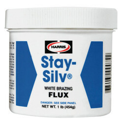 J.W. HARRIS 348-SSWF7POP STAY SIL WHITE FLUX 6.5OZ
