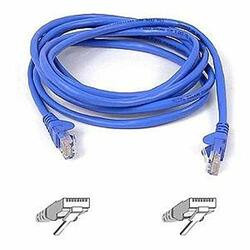 BELKIN COMPONENTS A3L791-06-BLU-M PATCH CABLE - RJ-45 - MALE - RJ-45 - MALE - 6 FEET - UNSHIELDED TWISTED PAIR (UT