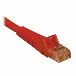 TRIPP LITE N001-003-OR 3FT CAT5E / CAT5 SNAGLESS MOLDED PATCH CABLE RJ45 M/M ORANGE 3FT