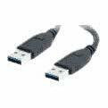 UNIRISE USA, LLC USB-AA-10F USB 2.0 CABLE A MALE TO A MALE 10 FEET BLACK