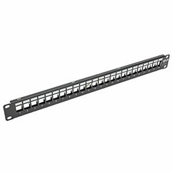 TRIPP LITE N062-024-KJ 24-PORT KEYSTONE BLANK PATCH PANEL RJ45 USB HDMI CAT5/6 2URM