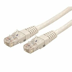 STARTECH.COM C6PATCH6WH 6FT WHITE CAT6 ETHERNET CABLE DELIVERS MULTI GIGABIT 1/2.5/5GBPS & 10GBPS UP TO