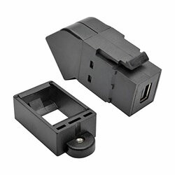 TRIPP LITE P169-000-KPA-BK MINI DISPLAYPORT TO DISPLAYPORT KEYSTONE PANEL MOUNT COUPLER ANGLED F/F